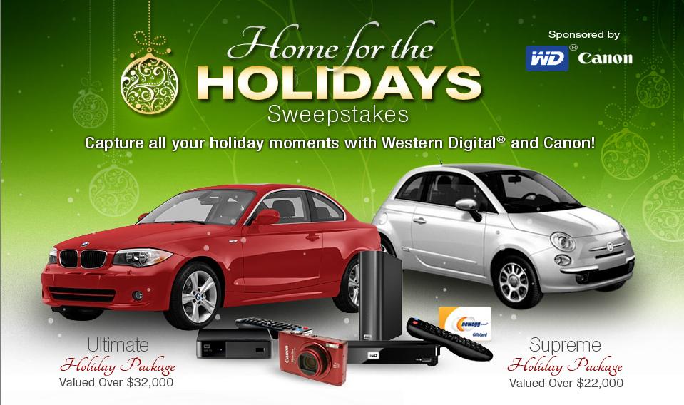 Newegg’s ‘Home for the Holidays’ Sweepstakes