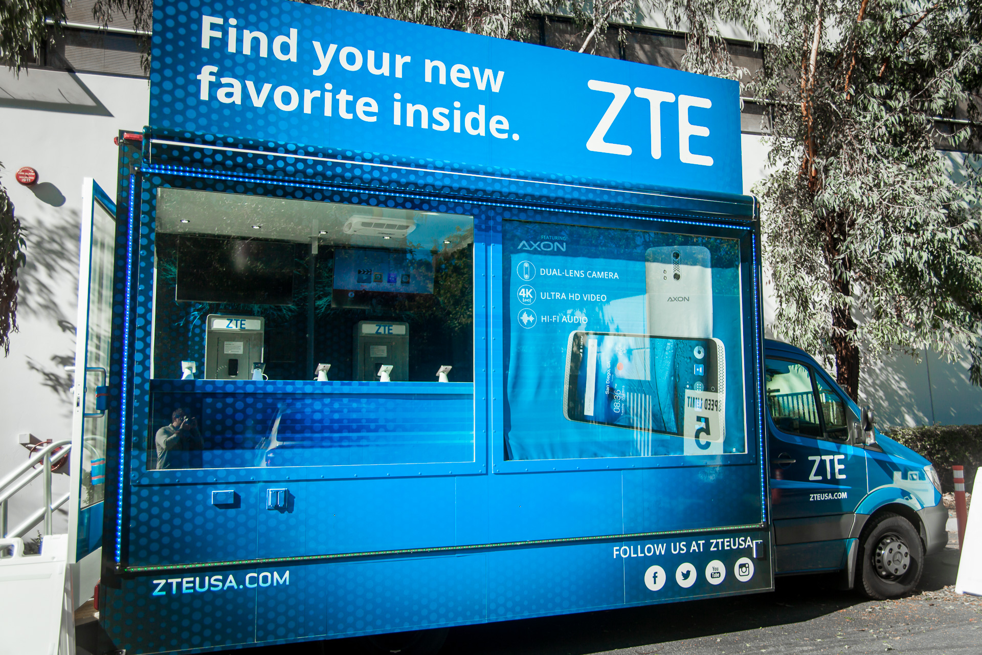 ZTE brings tacos and its Axon phone to Newegg