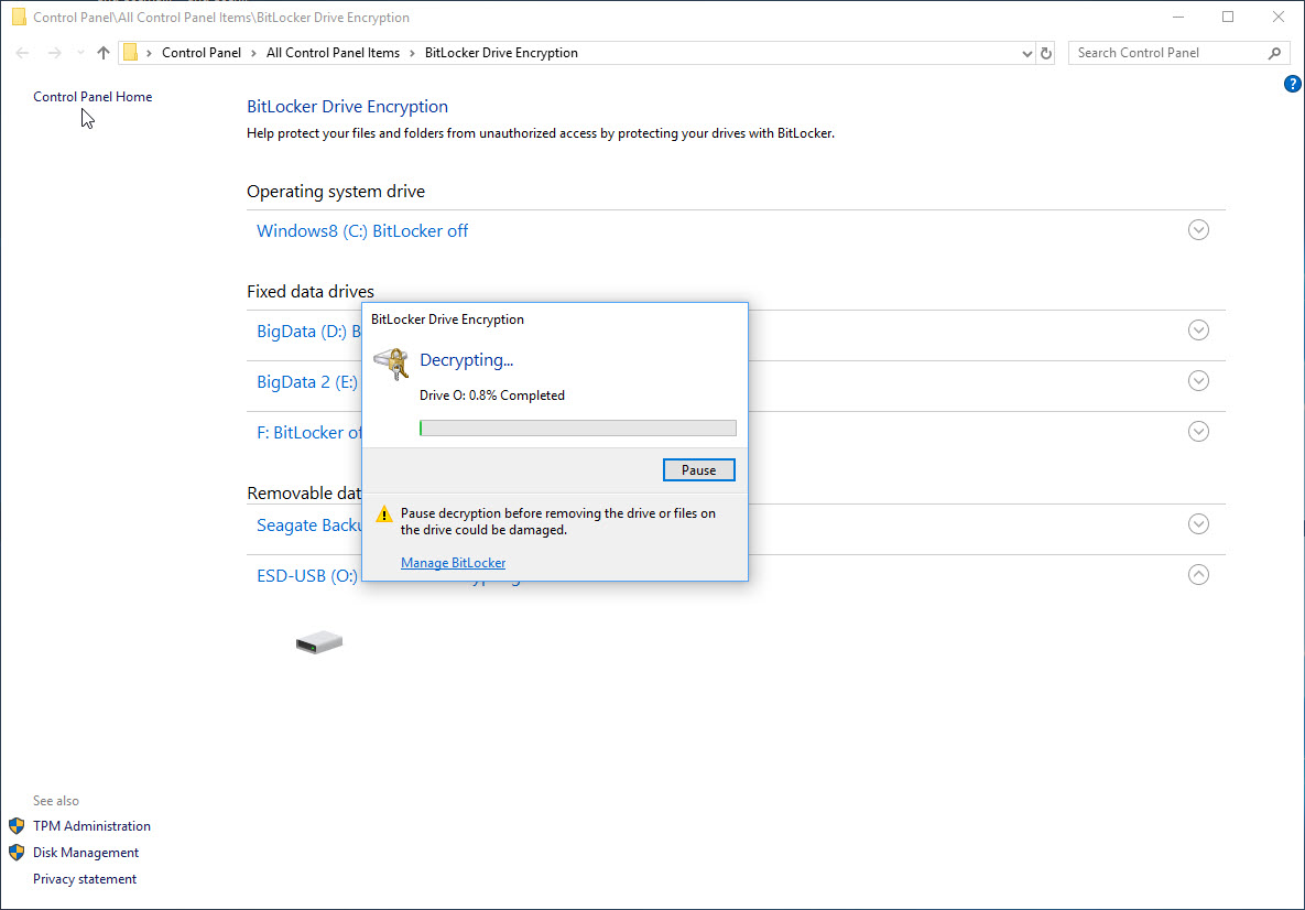 Secure Storage, bitlocker, Windows Bitlocker to Go