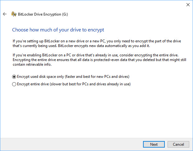 Secure Storage, bitlocker, Windows Bitlocker to Go