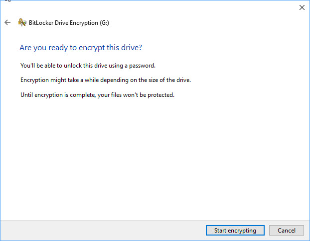 Secure Storage, bitlocker, Windows Bitlocker to Go