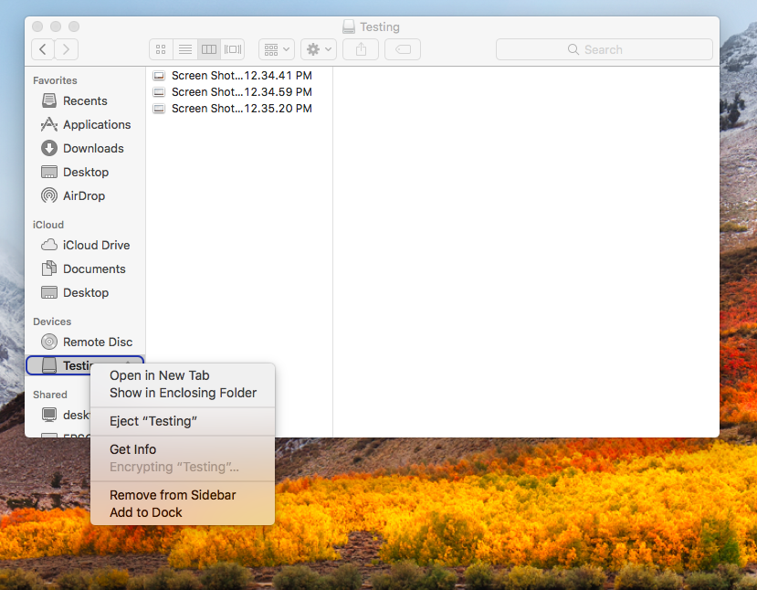 Secure Storage, MacOS Encryption