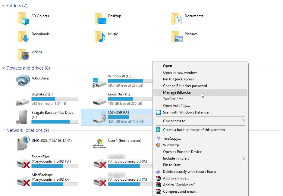 Secure Storage, bitlocker, Windows Bitlocker to Go