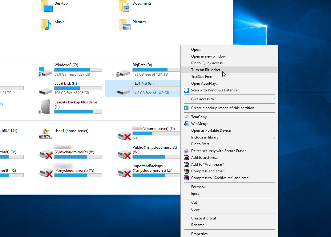 Secure Storage, bitlocker, Windows Bitlocker to Go