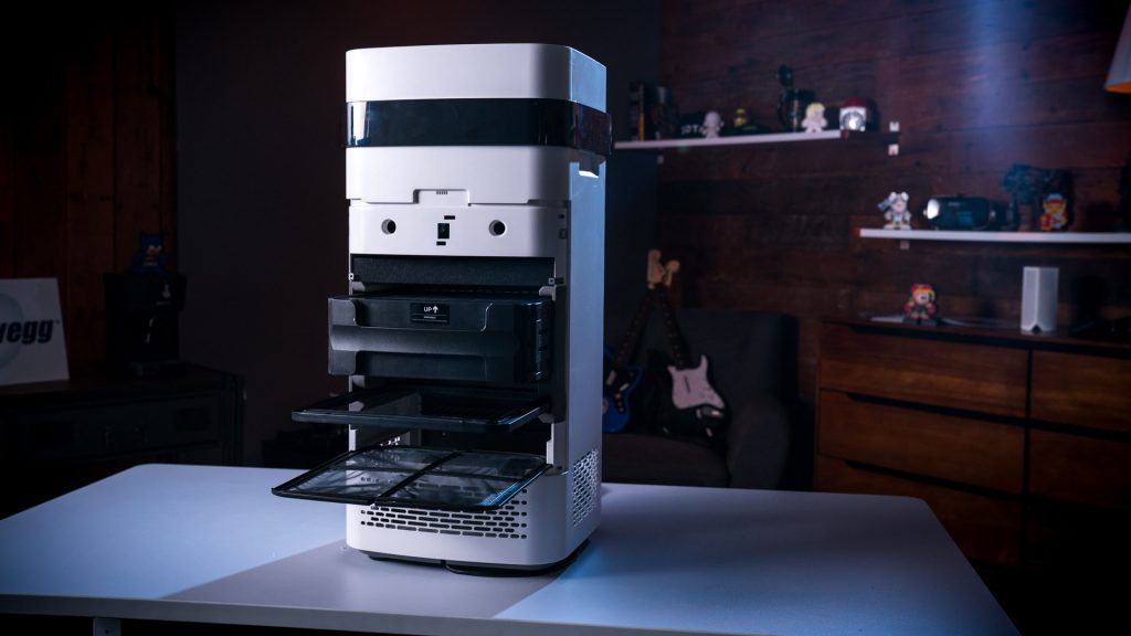 air purifier, air ionizer, home tech, health. The Airdog's design is modern, with a multi-stage filter designed to be washed and reused to reduce waste. 
