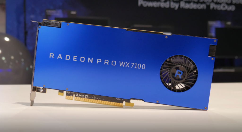 AMD Radeon Pro WX 7100: Overview and professional applications