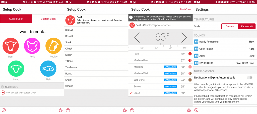 Electric grill, wireless meat thermometer, smart thermometer, Bluetooth, outdoor tech, home tech
