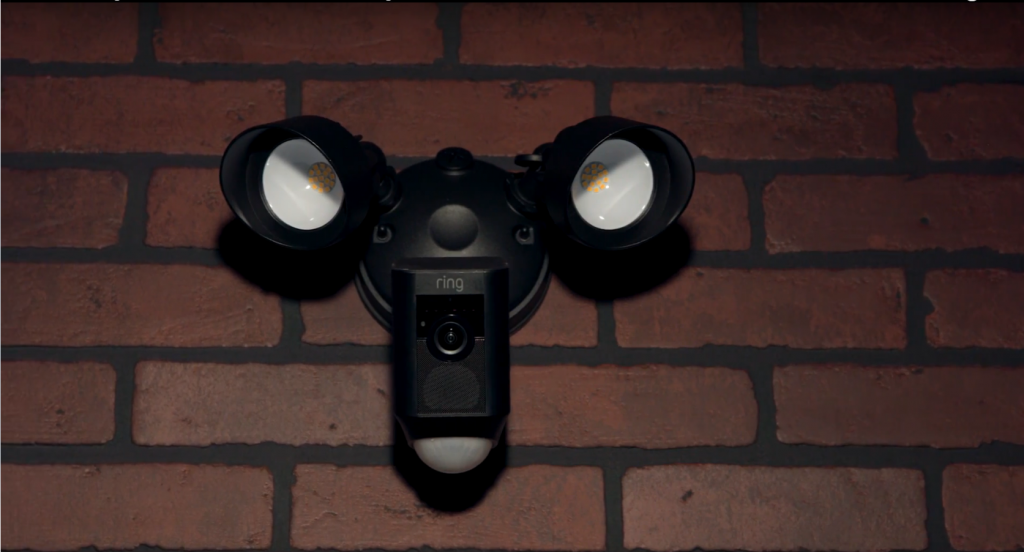 Amazon Alexa and Google Assistant-compatible lighting and surveillance devices provide security inside and outside the home.