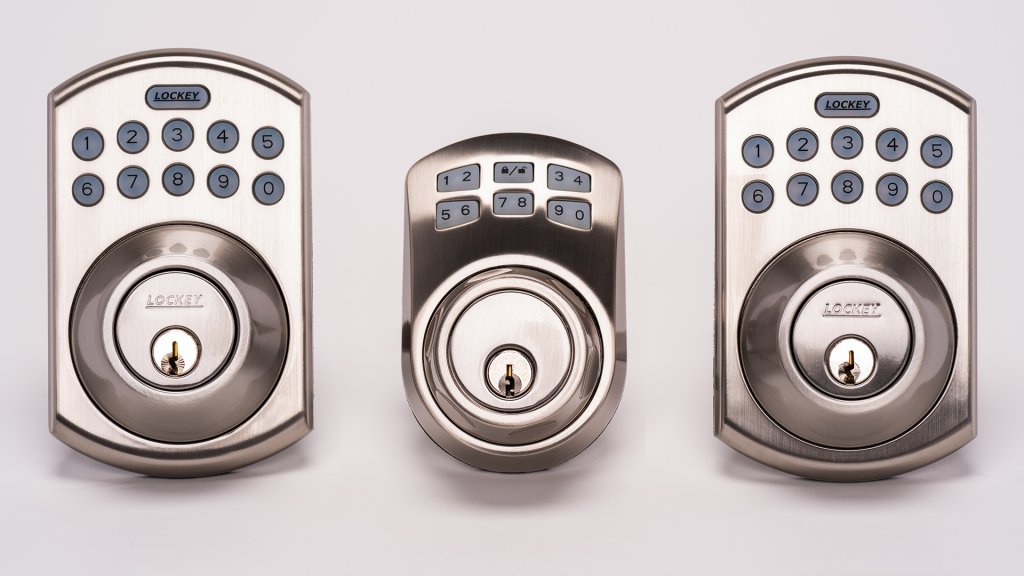 LockeyUSA has a robust line of electronic locks that add keyless entry to a traditional setup, some with up to 20 possible user codes.