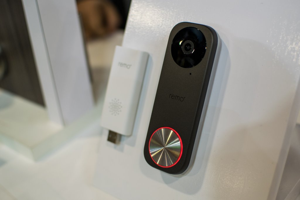 The Remo+ RemoBell S smart doorbell uses a sleek design and video motion detection to enable motion capture zones to trigger recording of activity.