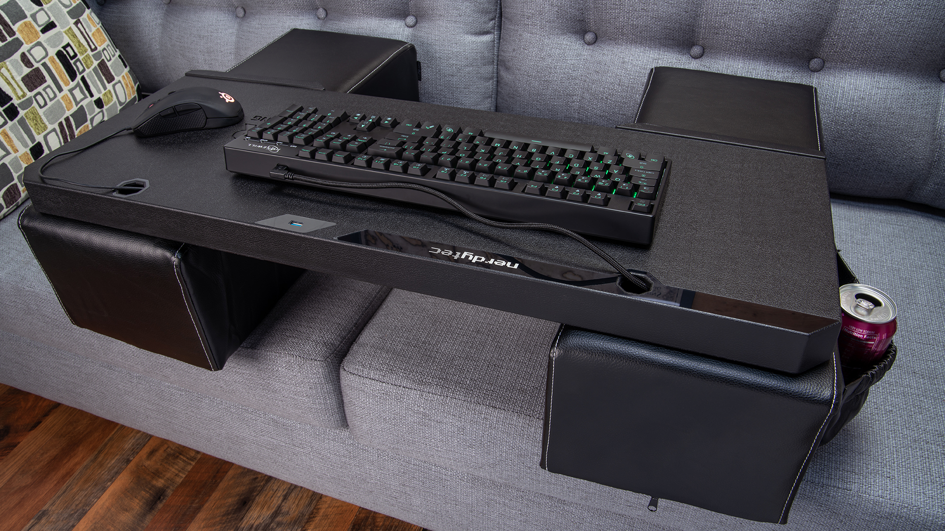 The Couchmaster Cycon delivers uncompromising PC gaming with a lap desk, from the comfort of your sofa