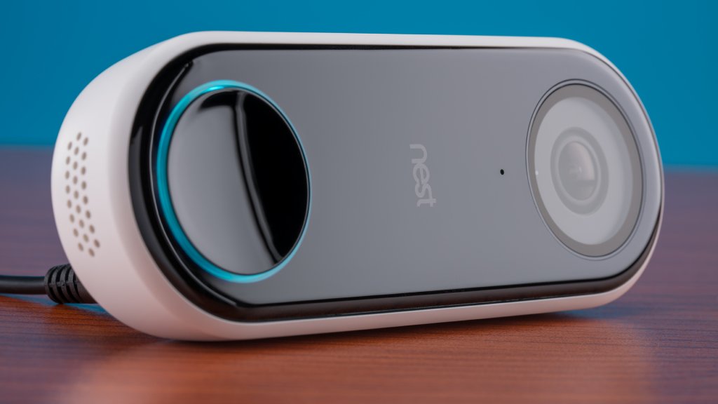 The Nest Hello Wi-Fi doorbell has an HD microphone and speaker that work in conjunction with the app to reduce background noise.