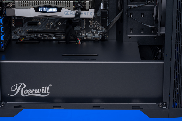 intel DIY pc build kit 2 - rosewill 2060 - SideView intel DIY pc build kit 2 - rosewill 2060 - SideView
