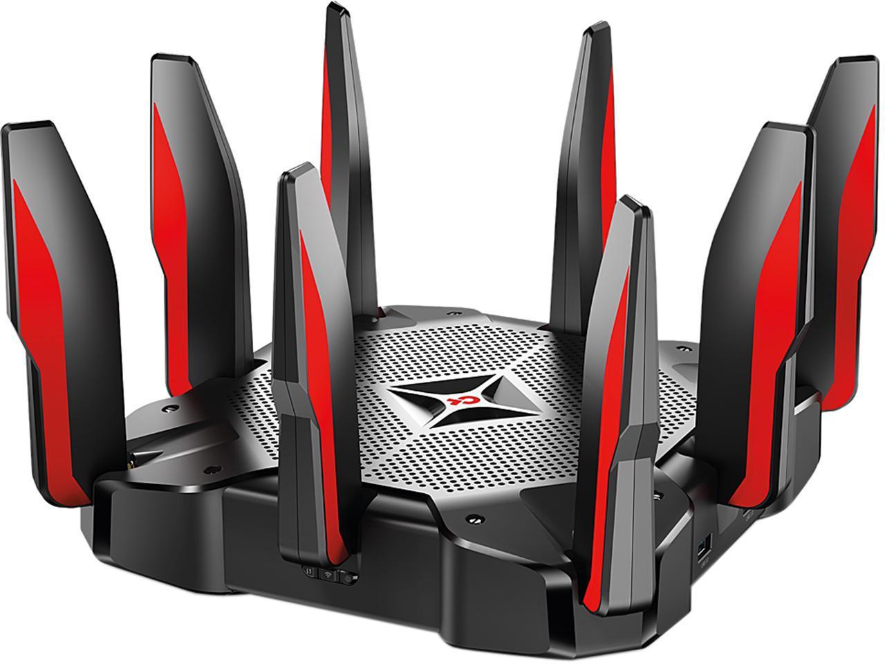 TP-Link Archer C5400X Angled Down to the Left