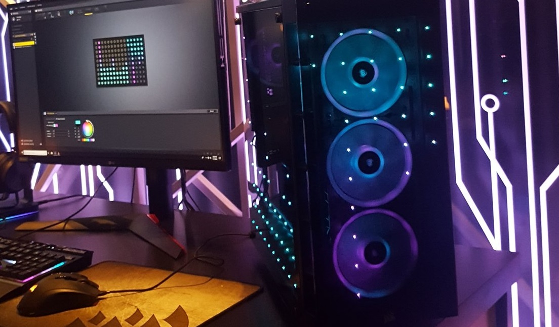 Corsair debuts new air cooler and LED-studded concept case