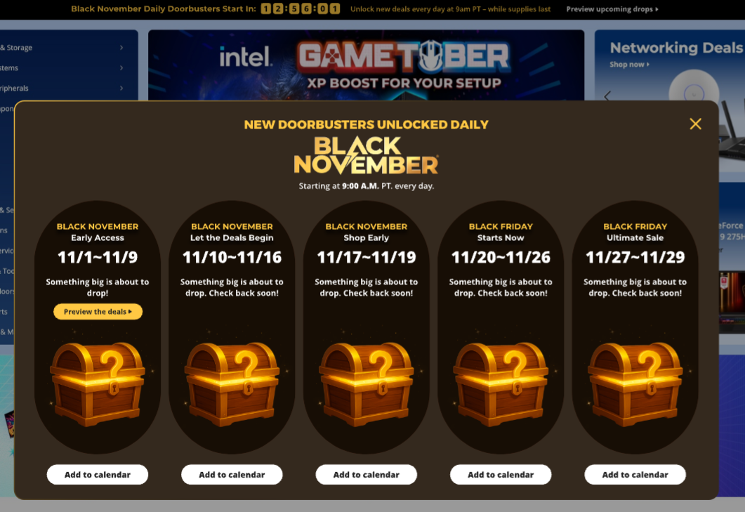 Gaming PC Finder Page Black Friday mockups