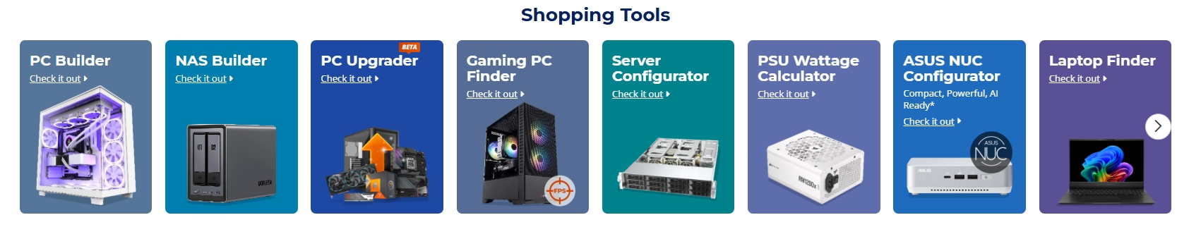 Newegg Shopping Tools -  PC builder 