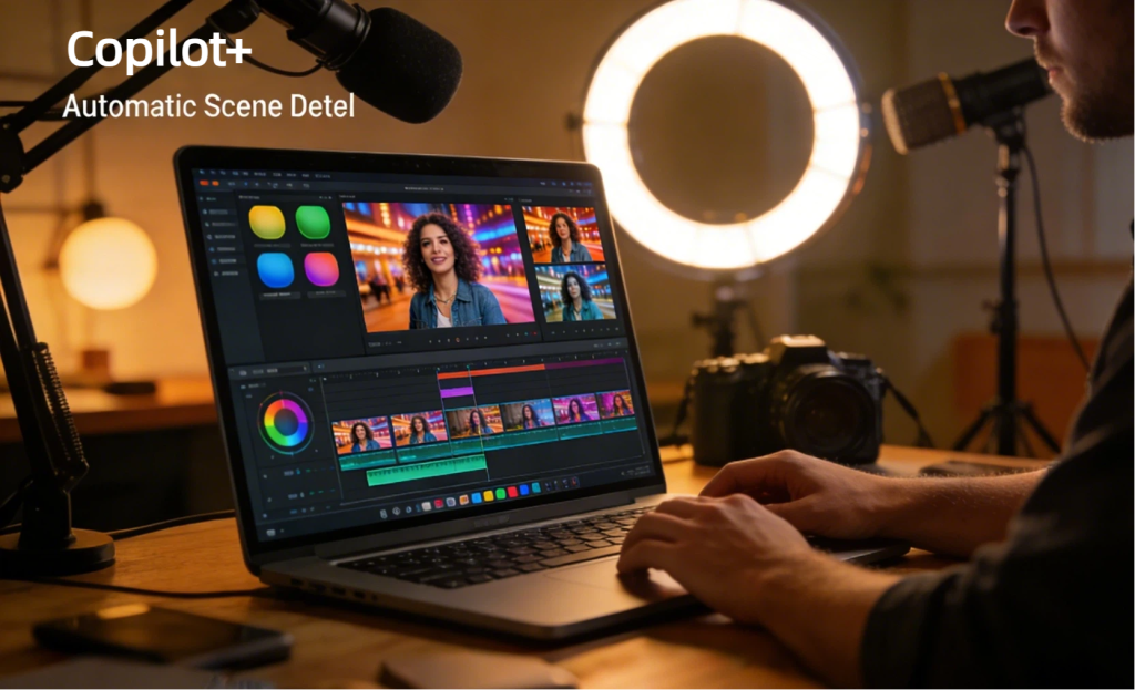 AI Content Creation Scene
