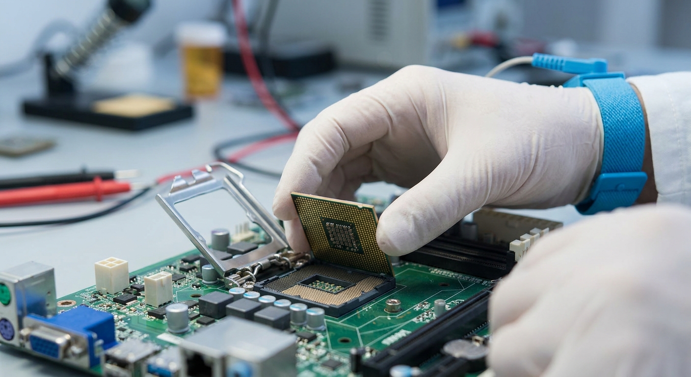 Installing a CPU into motherboard socket