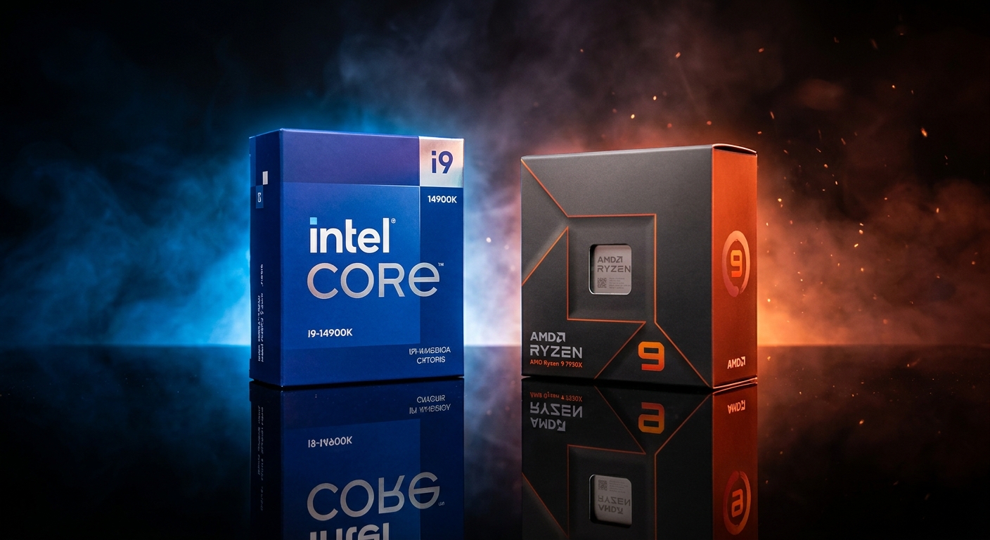 Intel and AMD CPU retail boxes 2026
