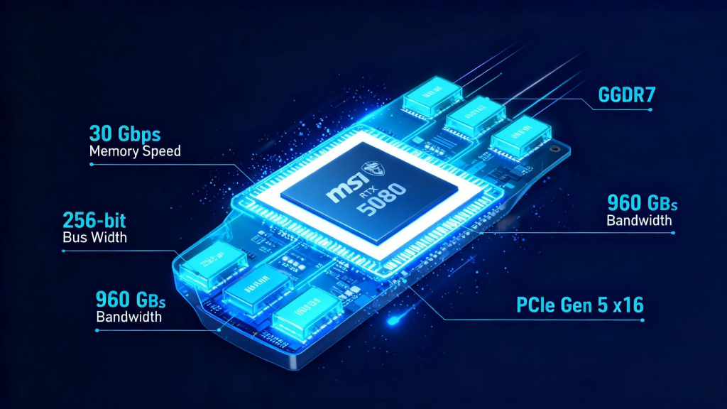 Visual representation of key technical features