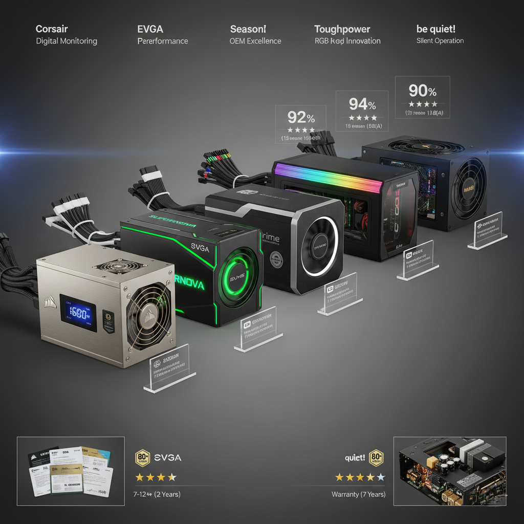 Power Supply Brand Comparison 2026: Choosing Between Corsair, EVGA, Seasonic, and Leading Manufacturers