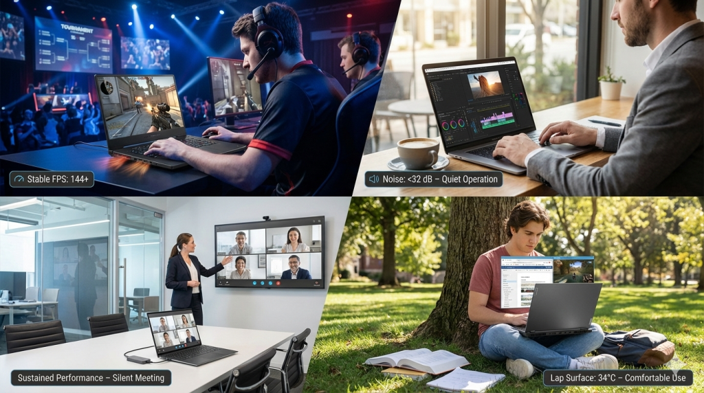 Multi-Scenario Laptop Usage Environments