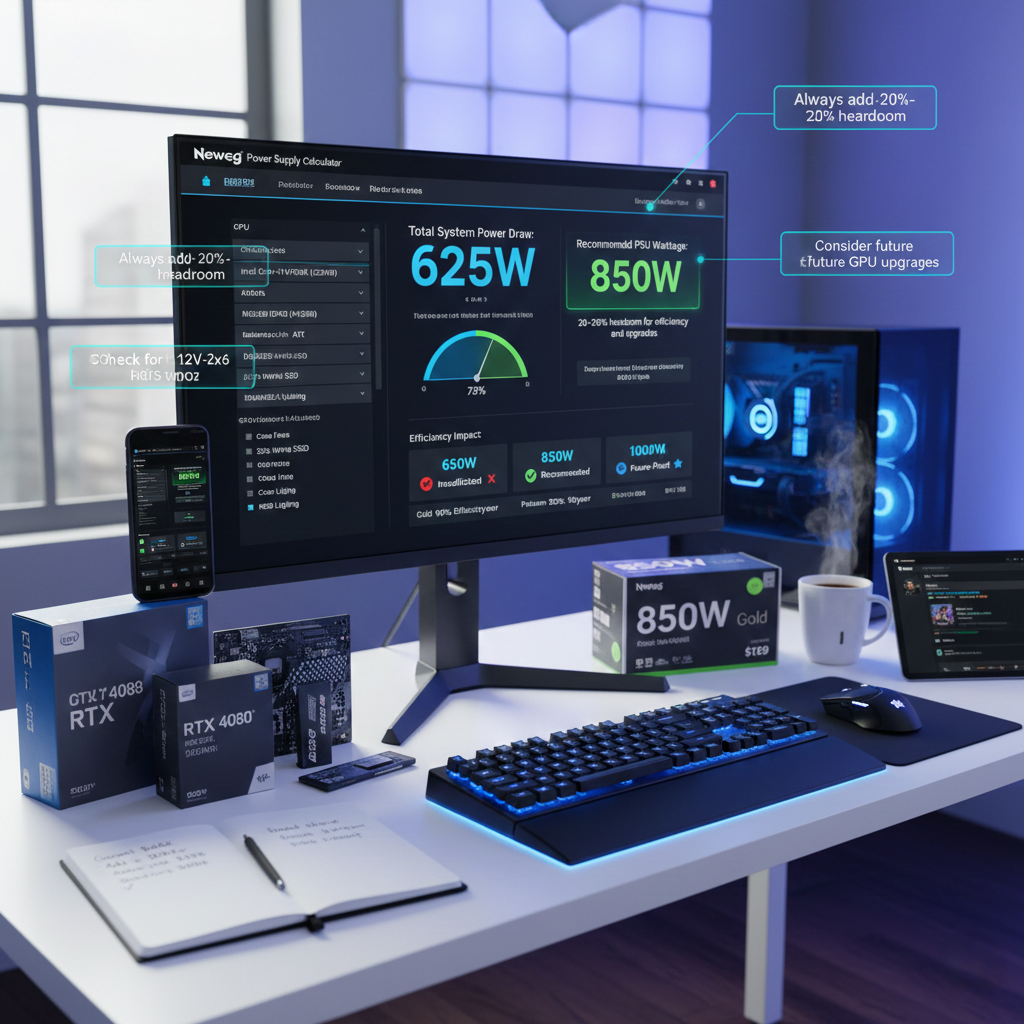 Power Supply Wattage and Budget Guide 2026: Right-Sizing Your PSU Investment