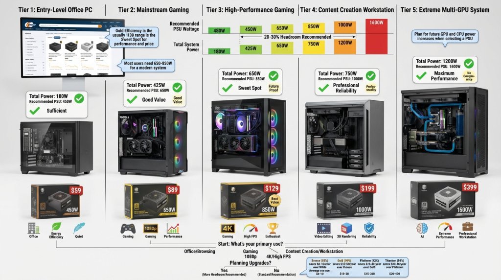 System Type Power Requirement Comparison