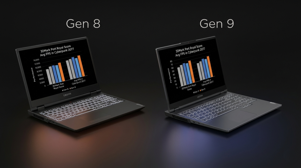 Generational Comparison: Two Legion Laptops Side by Side