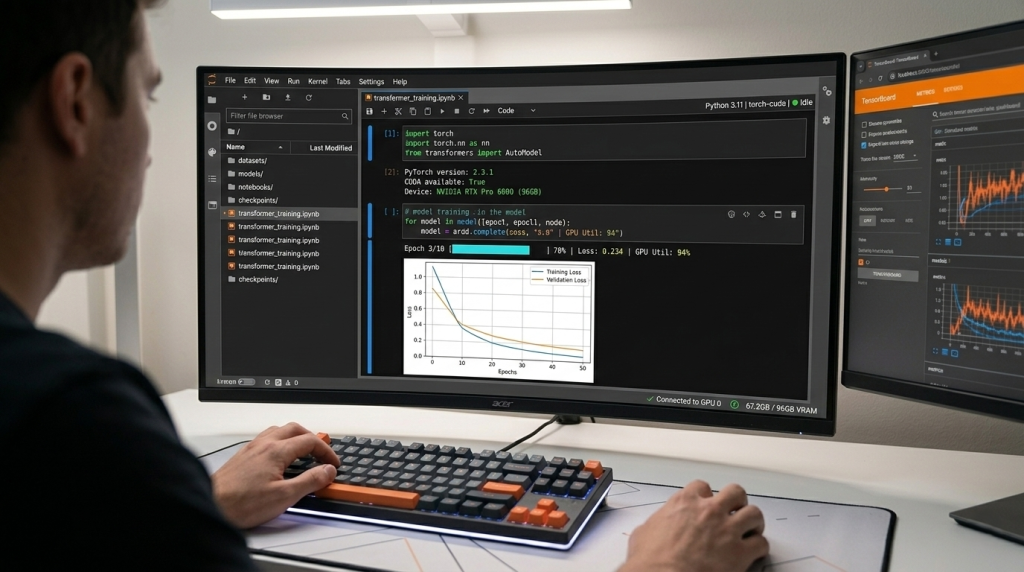 Jupyter Notebook Interactive Development Session