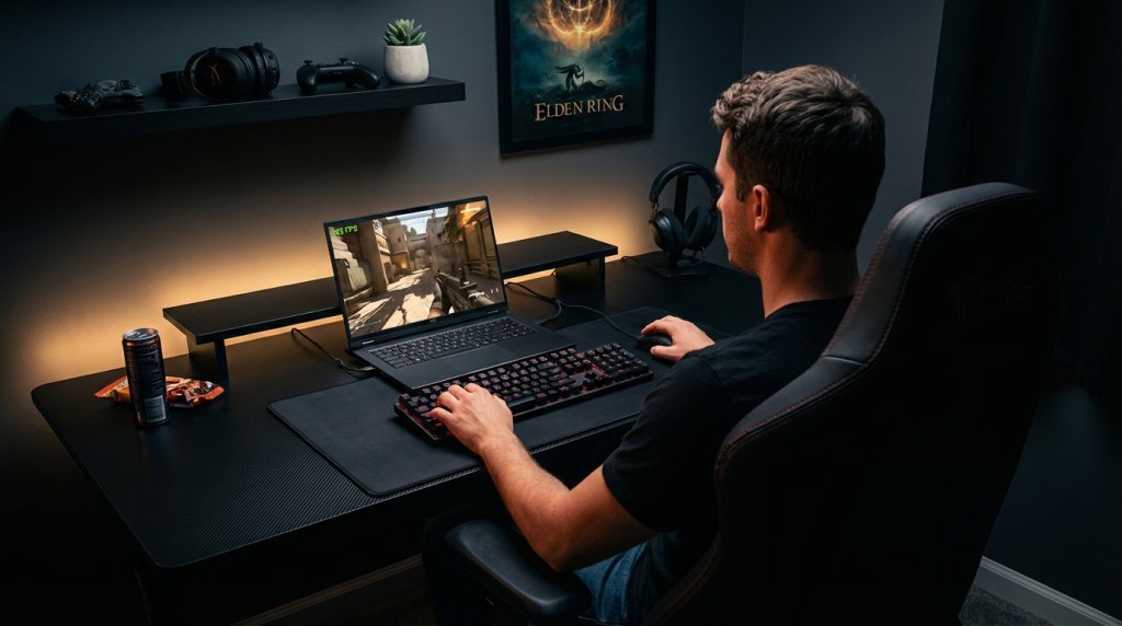 Competitive Gamer Setup with RTX 50 Series Laptop