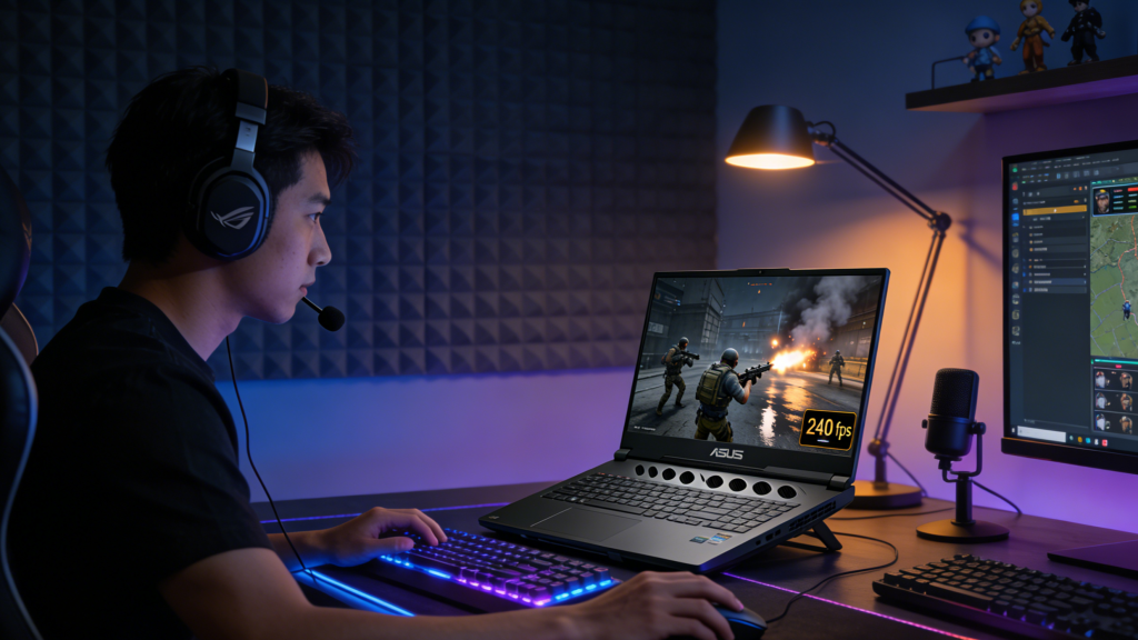 Gaming Laptop RGB Keyboard Detail
