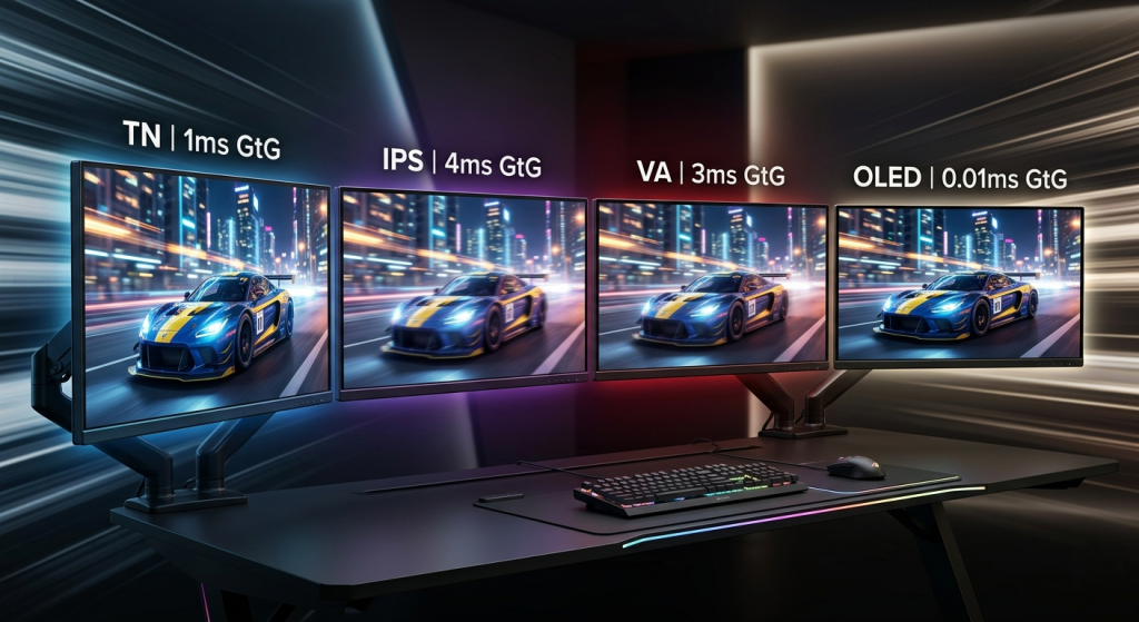 Gaming Monitor Response Time Visualization