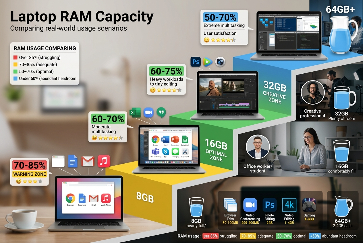 How Much RAM Do You Need in a Laptop? The 2026 Complete Memory Guide