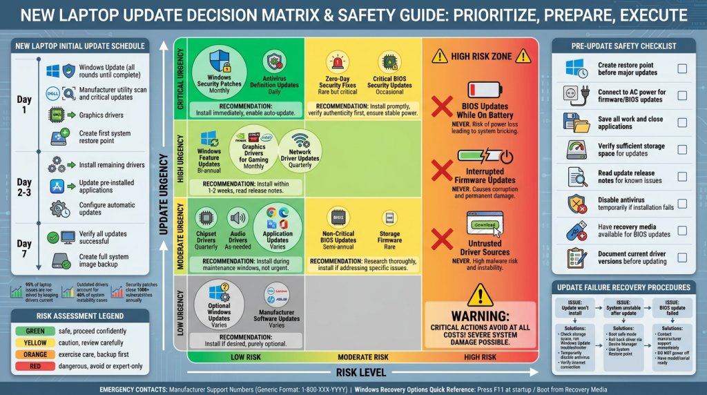 Update Priority Decision Matrix and Safety Checklist