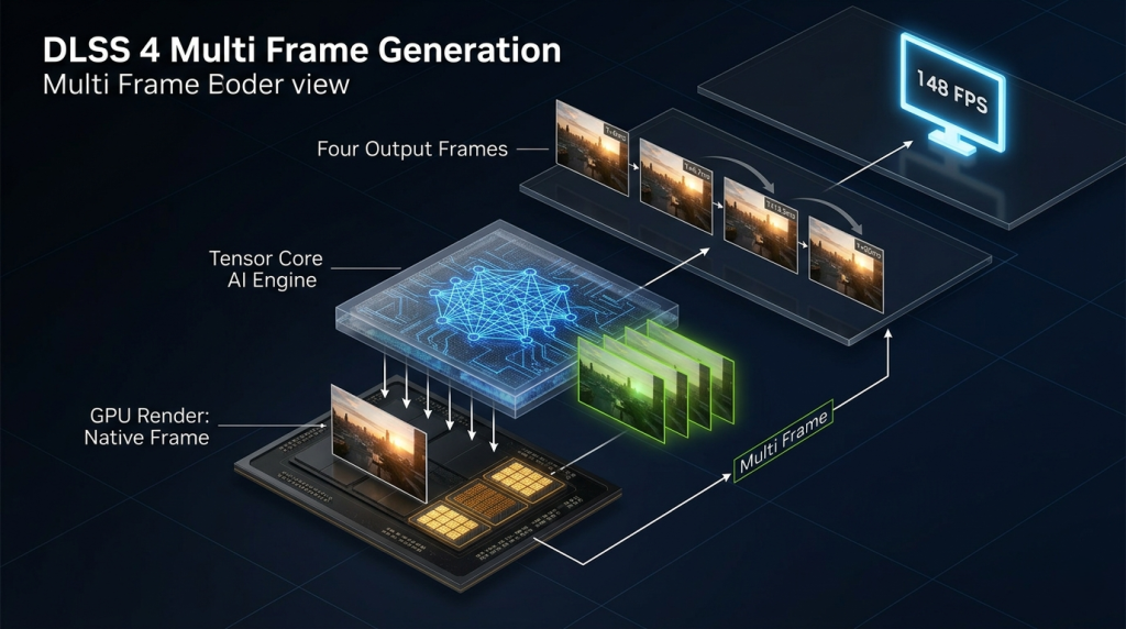 DLSS 4 frame generation workflow