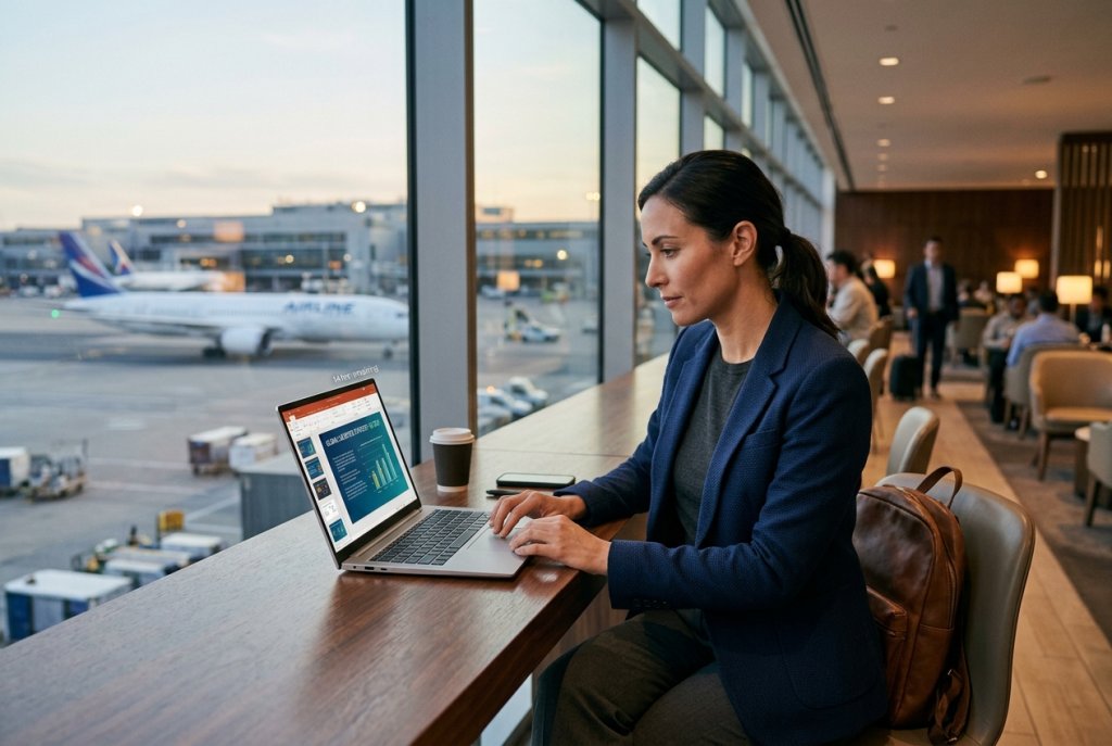 Business Laptop Lifestyle Scene