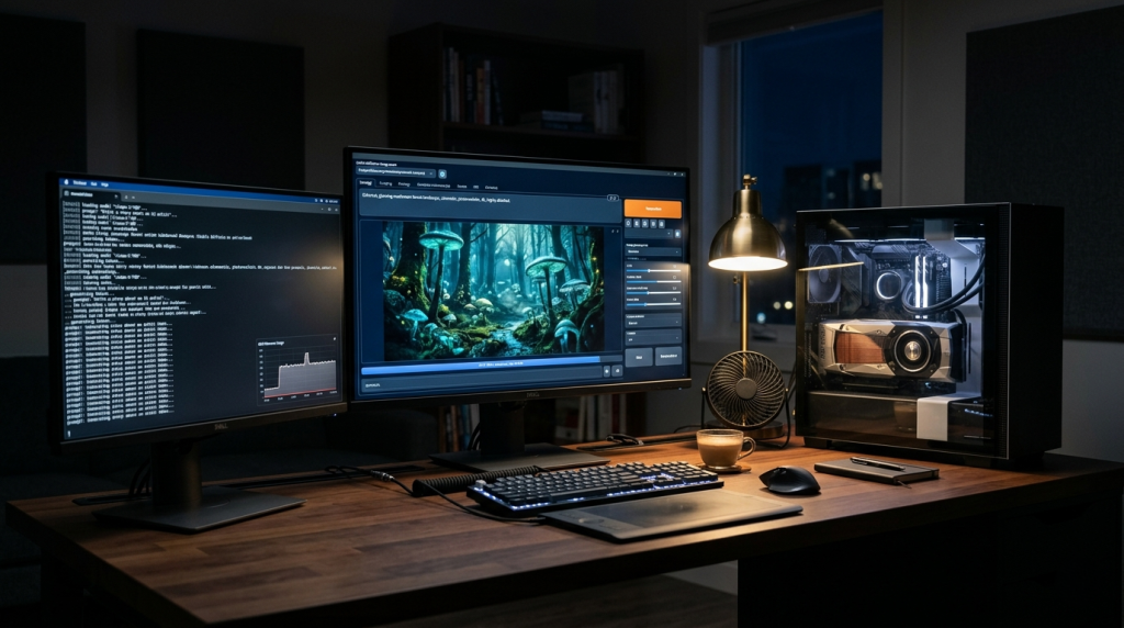Home AI creative GPU workstation