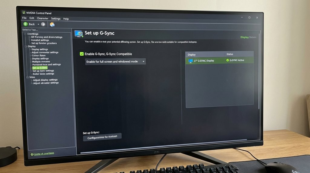 NVIDIA Control Panel G-Sync Setup Screen