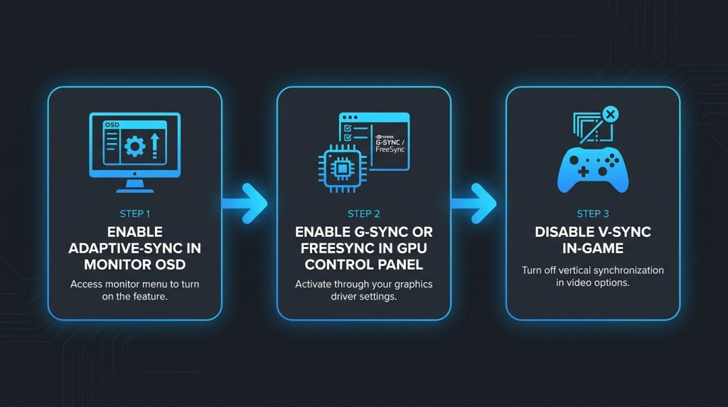 Three-Step VRR Enable Flow Diagram
