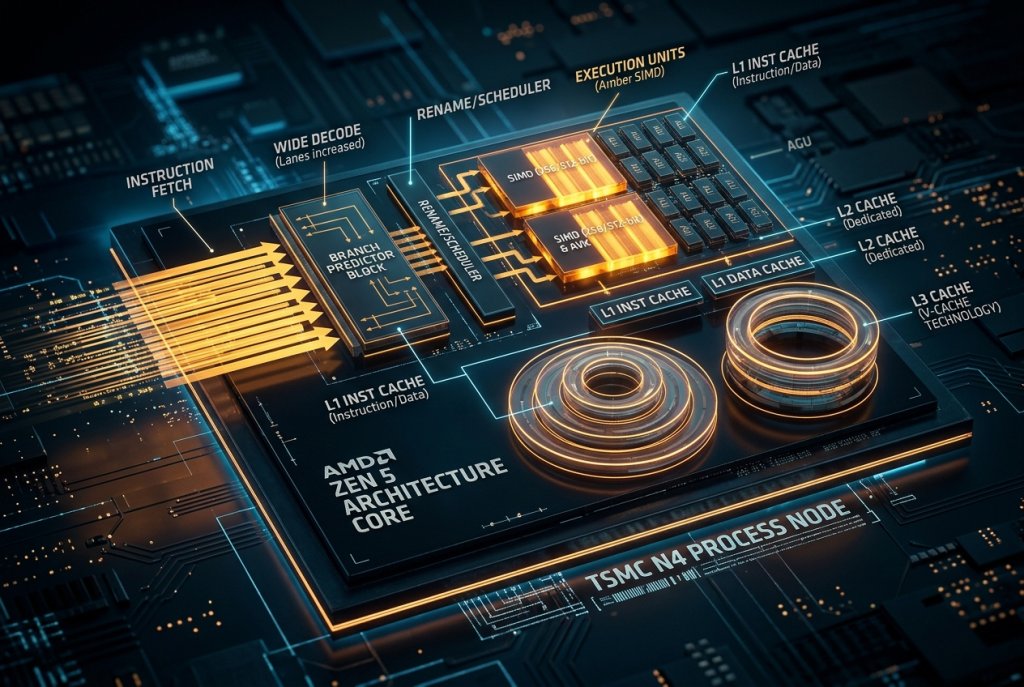 Zen 5 Core Architecture Visualization