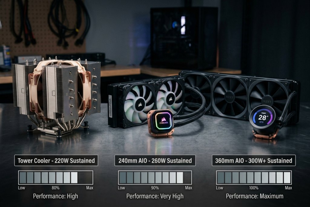 Cooling Solution Comparison Visual