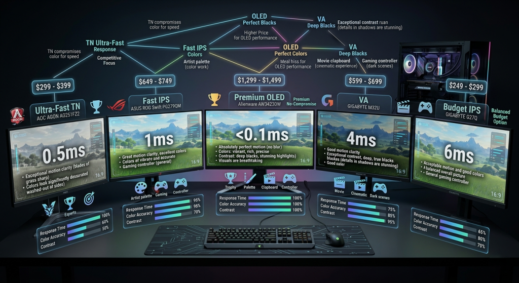 Response Time vs Visual Quality Balance Visualization