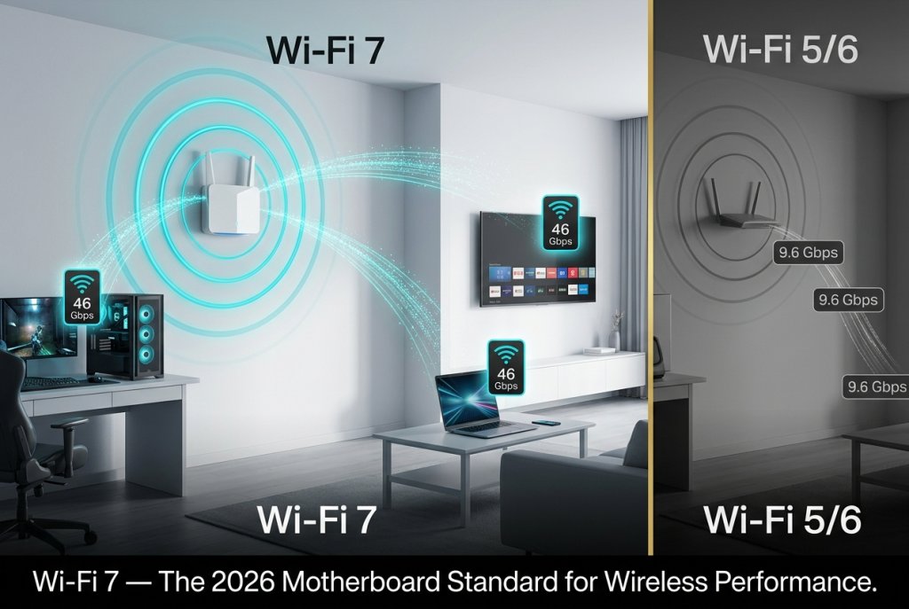 Wi-Fi 7 contrasted with older generations
