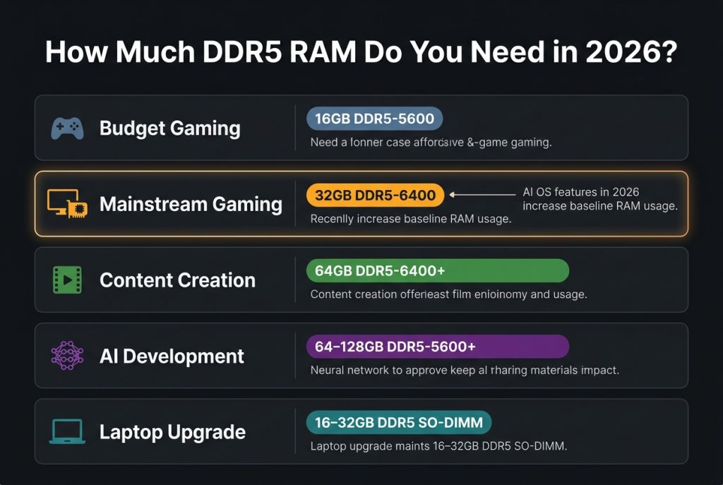 DDR4 and DDR5 RAM comparison