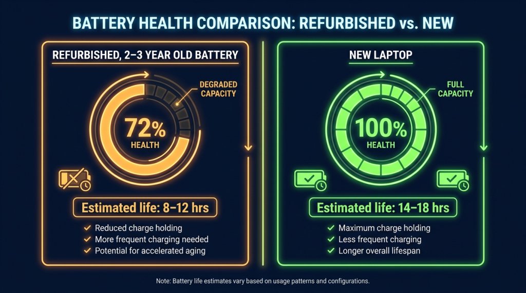 Battery Health Comparison Infographic