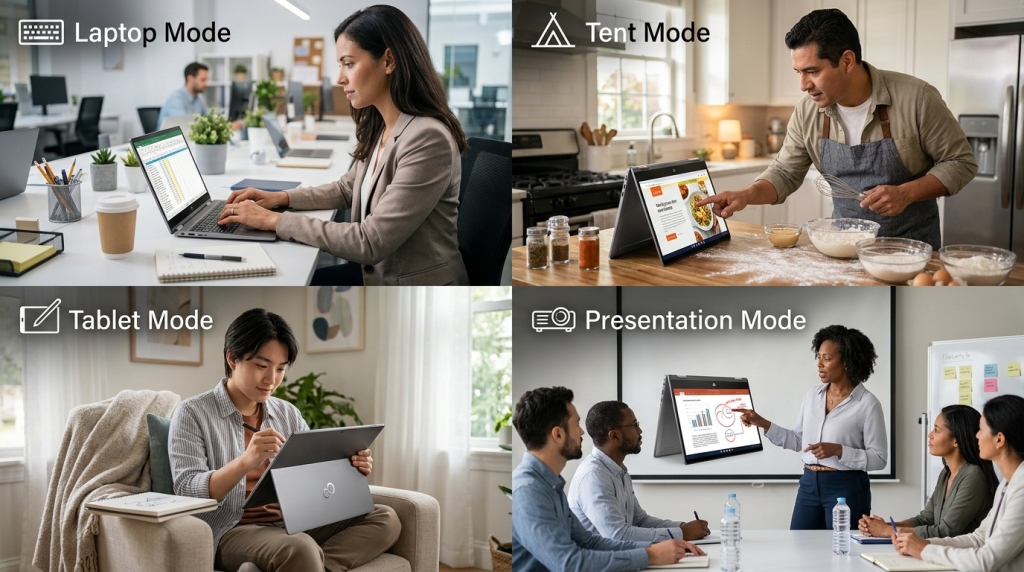 Touchscreen 2-in-1 Versatility Demonstration