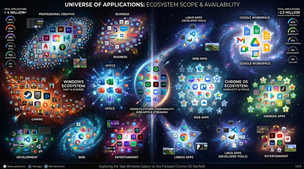 Software Ecosystem and Application Availability Visualization