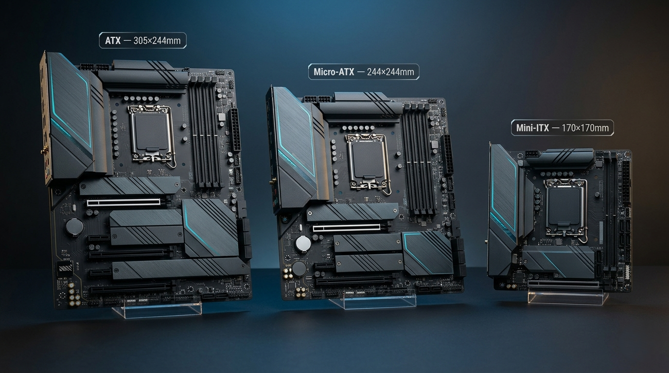 ATX, Micro-ATX, or Mini-ITX: A Complete Guide to Motherboard Form Factors in 2026